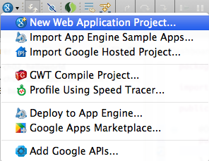 Create New Web Application Project…